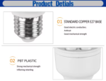 led 3u shaped light 9w ra80 for shop/restanrant/house with glass cover