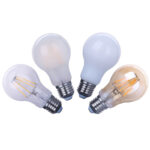 led a60 filament bulb 2w/4w/6w/8w energy saving ra80 for restaurant bar with glass cover