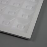 led big panel light 64 grid round lamp 48w/60w/72w/96w/120w ultra thin for house with pet cover