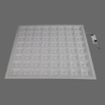 led big panel light 64 grid round lamp 48w/60w/72w/96w/120w ultra thin for house with pet cover