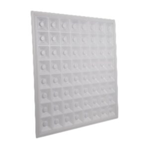 led big panel light 64 grid round lamp 48w/60w/72w/96w/120w ultra thin for house with pet cover