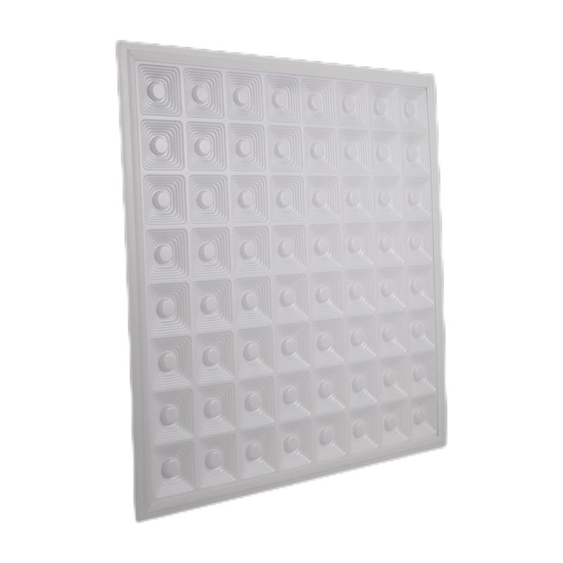 led big panel light 64 grid round lamp 48w/60w/72w/96w/120w ultra thin for house with pet cover