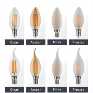 led c35 filament bulb 2w/4w/6w energy saving ra80 for hotel home with glass cover