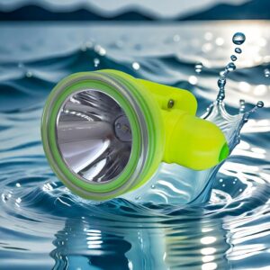 led diving headlamp 100w/120w/130w ip68 80m depth for diving with green cover