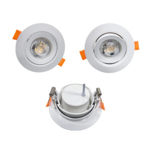 led downlight kit 5w ra80 for house/shop with pc/glass cover or pc lens
