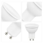 led gu10 light 5w ra80 for house/shop/shopwindow with plastic clad aluminum body