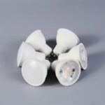 led gu10 light 5w ra80 for house/shop/shopwindow with plastic clad aluminum body