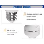 led milky spiral light 20w/36w ra80 for shop/restanrant/house with glass cover