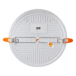 led round small panel light 10w/18w/24w/36w ra80 for office and house with die cast aluminum base