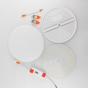 led round small panel light 10w/18w/24w/36w ra80 for office and house with die cast aluminum base
