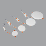 led round small panel light 10w/18w/24w/36w ra80 for office and house with die cast aluminum base
