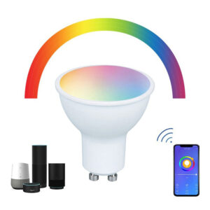 led smart bulb gu10 5w ra80 for home with pc cover