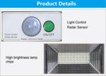 led solar street light 30w/60w/90w waterproof ip65 for road with abs housing