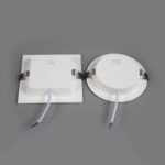 led square and round small panel light 7w/11w/16w/22w ra70 pf0.5 for home and office with plastic cover
