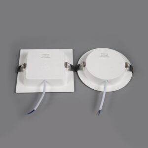 led square and round small panel light 7w/11w/16w/22w ra70 pf0.5 for home and office with plastic cover