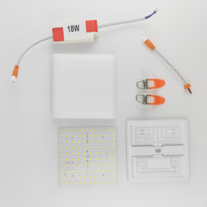 led square small panel light 10w/18w/24w/36w ra80 for office and house with die cast aluminum base
