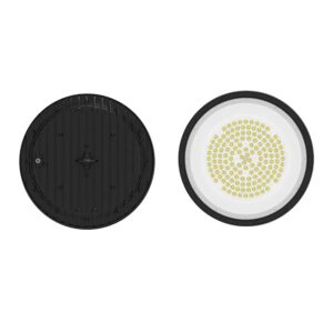 led ufo flood light 100w/150w/200w ip65 pf0.9 for workshop with die casting aluminum and pc cover