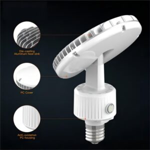 rs2 smart multi angle industrial light 65w/80w/100w/120w pf0.9 for warehouse with die casting aluminum and pc cover